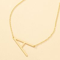 Simple Style Letter Alloy Plating Women's Necklace main image 3