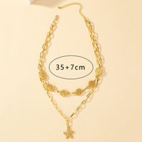 Vacation Starfish Conch Alloy Plating Women's Layered Necklaces main image 2