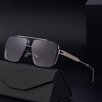 Casual Solid Color Pc Square Full Frame Men's Sunglasses main image 4