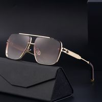 Casual Solid Color Pc Square Full Frame Men's Sunglasses main image 6