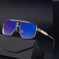 Casual Solid Color Pc Square Full Frame Men's Sunglasses main image 5