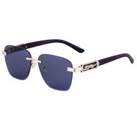 Casual Solid Color Pc Square Frameless Men's Sunglasses sku image 2