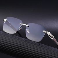 Casual Solid Color Pc Square Frameless Men's Sunglasses main image 1