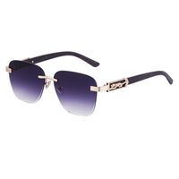 Casual Solid Color Pc Square Frameless Men's Sunglasses sku image 3
