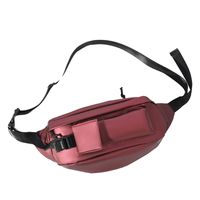 Unisex Basic Solid Color Pu Leather Waist Bags sku image 1
