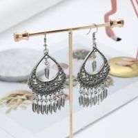 Wholesale Jewelry 1 Pair Ethnic Style Solid Color Alloy Drop Earrings main image 3