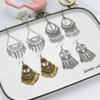 Wholesale Jewelry 1 Pair Ethnic Style Solid Color Alloy Drop Earrings main image 1