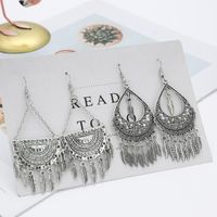 Wholesale Jewelry 1 Pair Ethnic Style Solid Color Alloy Drop Earrings main image 5