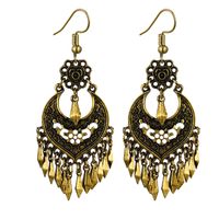 Wholesale Jewelry 1 Pair Ethnic Style Solid Color Alloy Drop Earrings main image 6