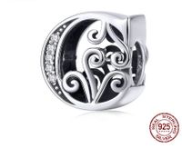 Retro Letter Sterling Silver Inlay Zircon Jewelry Accessories sku image 3