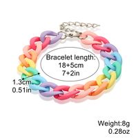 Sweet Heart Shape Flower Arylic Patchwork Women's Bracelets sku image 10