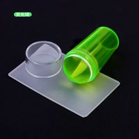 Joint De Couvercle Entièrement Transparent Poignée Feuille Tête Silicone Nail Timbre sku image 4