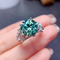 Glam Simple Style Star Zircon Copper Wholesale Open Ring main image 2