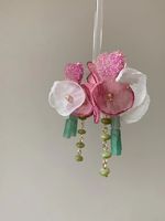 Wholesale Jewelry 1 Pair Fairy Style Flower Mixed Materials Earrings main image 6