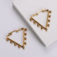 Simple Style Geometric Plating Stainless Steel No Inlaid 18K Gold Plated Earrings sku image 1