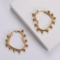 Simple Style Geometric Plating Stainless Steel No Inlaid 18K Gold Plated Earrings sku image 2