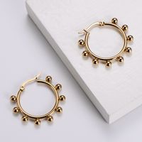 Simple Style Geometric Plating Stainless Steel No Inlaid 18K Gold Plated Earrings sku image 6