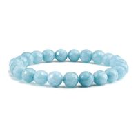 Simple Style Solid Color Natural Stone Beaded Bracelets sku image 13