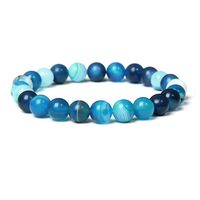 Simple Style Solid Color Natural Stone Beaded Bracelets sku image 20