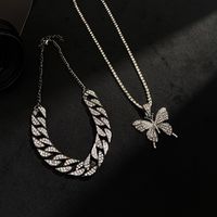 Fairy Style Animal Alloy Inlay Artificial Gemstones Unisex Layered Necklaces main image 4