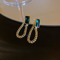 Wholesale Jewelry 1 Pair Exaggerated Tassel Metal Drop Earrings sku image 1