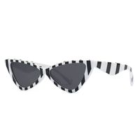 Simple Style Color Block Ac Cat Eye Patchwork Full Frame Women's Sunglasses sku image 8