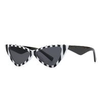 Einfacher Stil Farbblock Ac Katzenauge Patchwork Vollbild Sonnenbrille Der Frauen main image 4