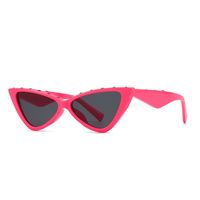 Simple Style Color Block Ac Cat Eye Patchwork Full Frame Women's Sunglasses main image 2