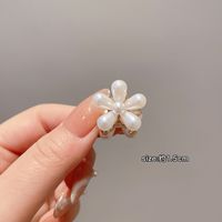 Sweet Butterfly Alloy Plating Inlay Artificial Pearls Rhinestones Hair Claws sku image 1