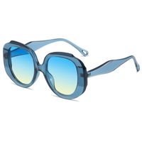 Casual Basic Retro Solid Color Pc Round Frame Full Frame Women's Sunglasses sku image 5
