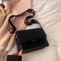 Women's Pu Leather Solid Color Elegant Square Flip Cover Shoulder Bag Crossbody Bag Square Bag sku image 3