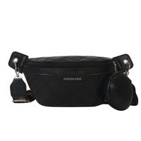 Women's Streetwear Solid Color Lingge Pu Leather Waist Bags main image 4