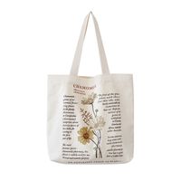 Women's Classic Style Flower Canvas Shopping Bags main image 4