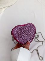Women's All Seasons Pu Leather Heart Shape Cute Heart-shaped Zipper Shoulder Bag sku image 5