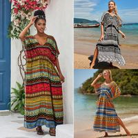 Women's Ethnic Style Color Block Cover Ups main image 6