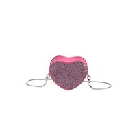 Women's All Seasons Pu Leather Heart Shape Cute Heart-shaped Zipper Shoulder Bag main image 3