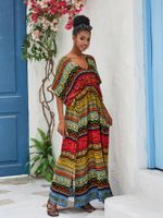 Women's Ethnic Style Color Block Cover Ups main image 2