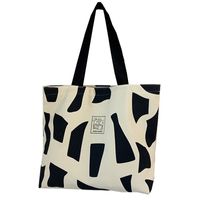 Women's Classic Style Letter Canvas Shopping Bags main image 4