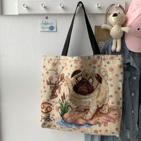 Women's Classic Style Cartoon Canvas Shopping Bags main image 2