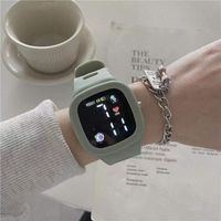 Cartoon Style Simple Style Solid Color Concealed Buckle Electronic Men's Watches sku image 5