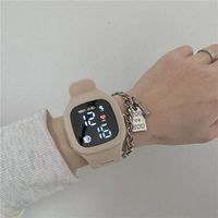 Cartoon Style Simple Style Solid Color Concealed Buckle Electronic Men's Watches sku image 6