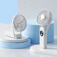 Brushless Handheld Folding Usb Small Fan Desktop Halter Three-gear Portable Mini Handheld Fan Wholesale sku image 5