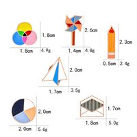 Preppy Style Paper Airplane Pencil Windmill Alloy Metal Enamel Stoving Varnish Plating Women's Brooches main image 5