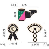 Preppy Style Paper Airplane Pencil Windmill Alloy Metal Enamel Stoving Varnish Plating Women's Brooches main image 4