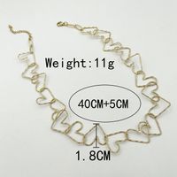 Wholesale Ins Style Heart Shape Stainless Steel Titanium Steel 14k Gold Plated Necklace main image 4