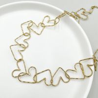 Wholesale Ins Style Heart Shape Stainless Steel Titanium Steel 14k Gold Plated Necklace main image 3