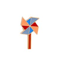Preppy Style Paper Airplane Pencil Windmill Alloy Metal Enamel Stoving Varnish Plating Women's Brooches sku image 4