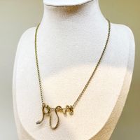 Wholesale Punk Cool Style Irregular Snake Stainless Steel 14k Gold Plated Pendant Necklace main image 4