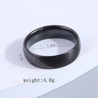 Basic Solid Color Stainless Steel Plating Men's Rings main image 3
