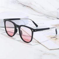 Casual Solid Color Tac Cat Eye Full Frame Women's Sunglasses main image 3